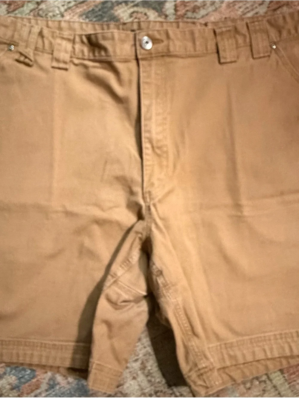 Duluth Flex Fire Hose Classic Tan Work Shorts